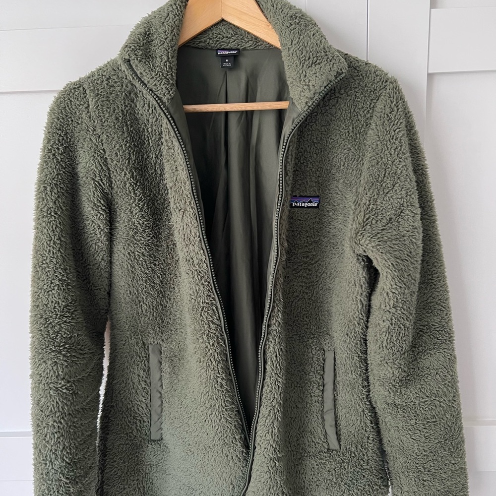 W’s Patagonia Los Gatos green zip jacket - Size M